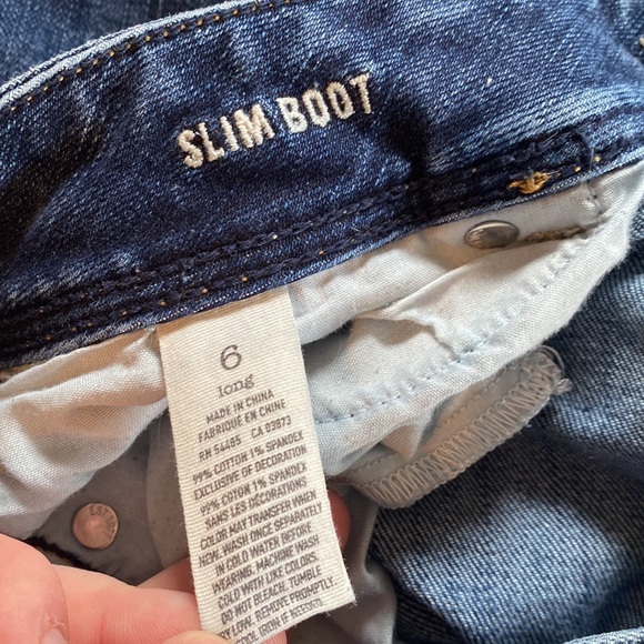 American Eagle Outfitters long Slim Boot stretch bootcut denim jeans - Picture 6 of 7